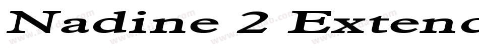 Nadine 2 Extended Bold字体转换